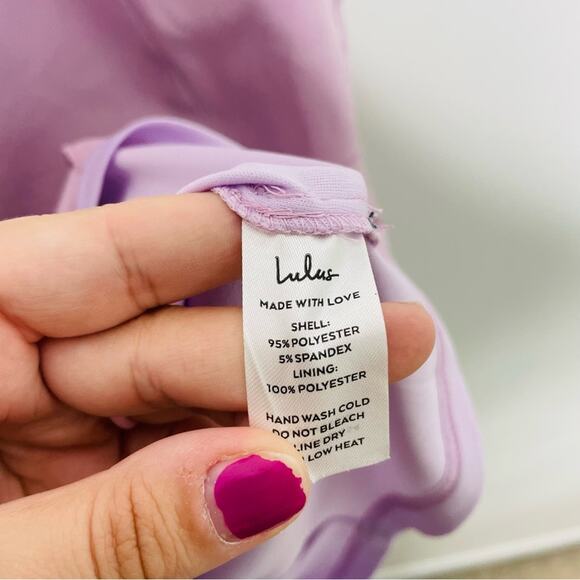 LULUS Love and Chic Lavender Sleeveless Bodycon Mini Dress Size XS NWT - Picture 5 of 7